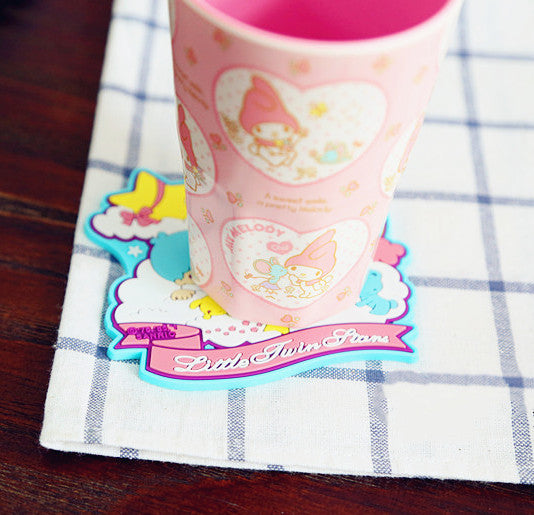 Cartoon Cinnamoroll and Hellokitty Cup Mat JK1660