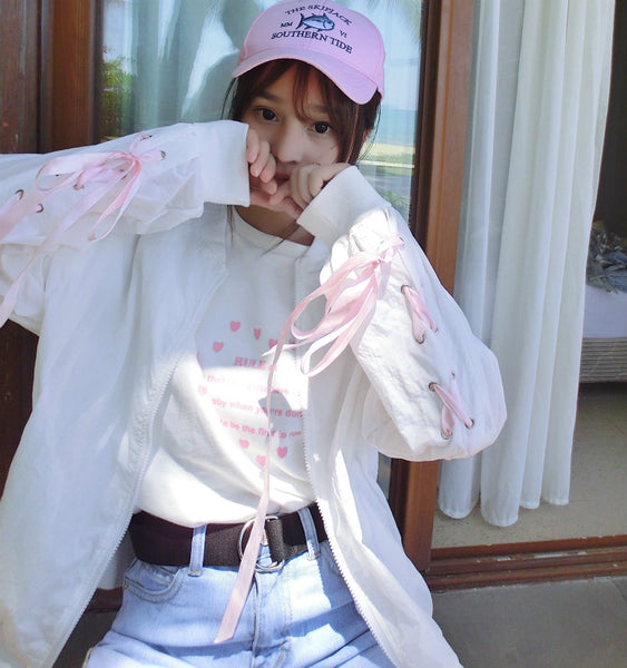 Fashion Bandage Sunproof Coat JK1451