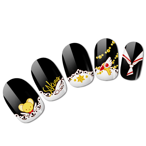 Sailor Moon and Sakura Nail Art JK1031