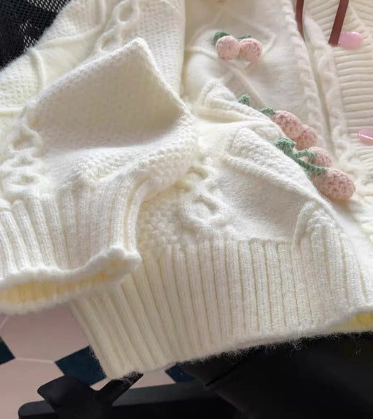 Cute Strawberry Sweater Coat JK3936