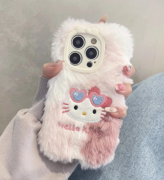 Soft Kitty Phone Case for iphone 11/11pro/11pro max/12/12pro/12pro max/12mini/13/13pro/13pro max/14/14pro/14plus/14pro max/15/15pro/15pro max JK3699
