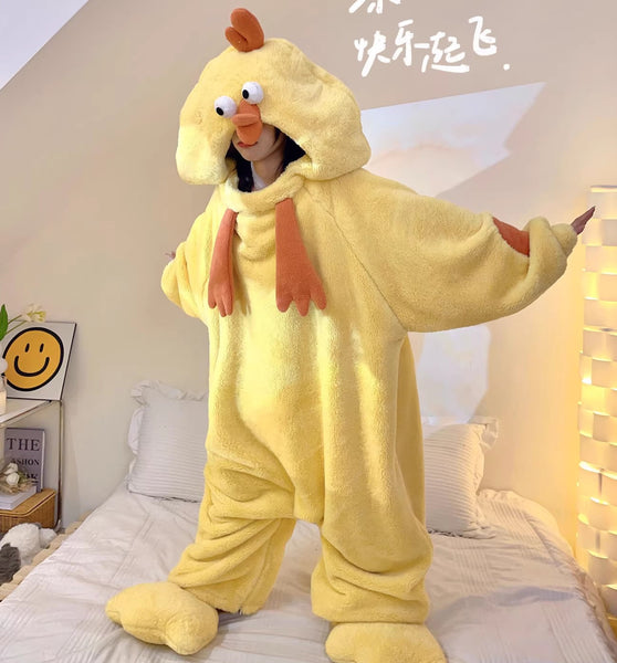 Funny Chick Winter Pajamas JK3707