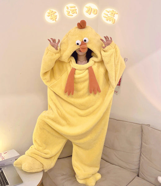 Funny Chick Winter Pajamas JK3707