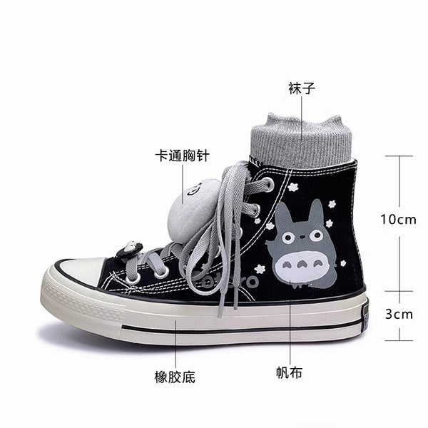 Kawaii Totoro Canvas Shoes JK3634