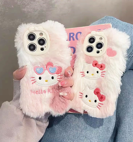 Soft Kitty Phone Case for iphone 11/11pro/11pro max/12/12pro/12pro max/12mini/13/13pro/13pro max/14/14pro/14plus/14pro max/15/15pro/15pro max JK3699