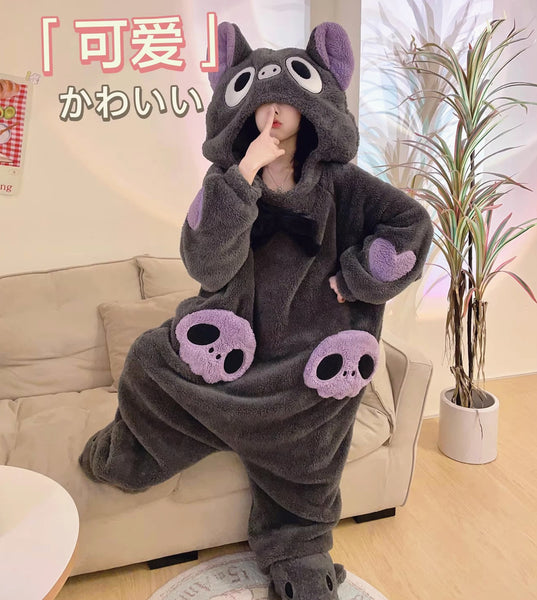 Cute Cat Winter Pajamas JK3708