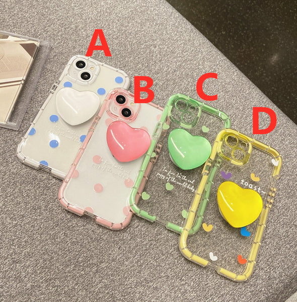 Cute Heart Phone Case for iphone XR/XS Max/11/11pro max/12/12pro/12pro max/13/13pro/13pro max JK3538