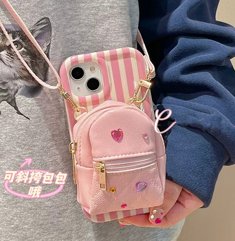 Lovely Bag Phone Case for iphone 11/11pro/11pro max/12/12pro/12pro max/12mini/13/13pro/13pro max/14/14pro/14plus/14pro max JK3583