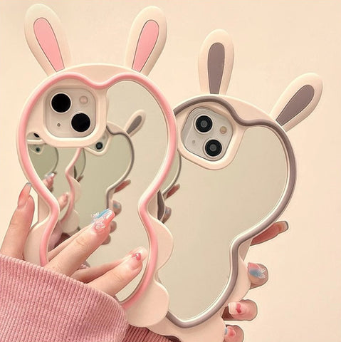 Lovely Bunny Ears Phone Case for iphone 11/11pro/11pro max/12/12pro/12pro max/12mini/13/13pro/13pro max/14/14pro/14plus/14pro max/15/15pro/15pro max JK3823