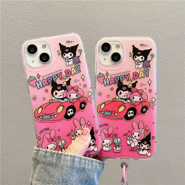 Lovely Kuromi Phone Case for iphone 11/11pro/11pro max/12/12pro/12pro max/12mini/13/13pro/13pro max/14/14pro/14plus/14pro max JK3558