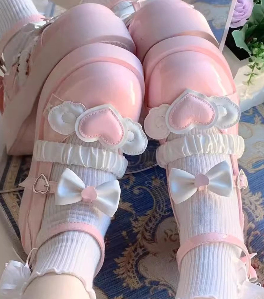 Pretty Heart Lolita Shoes JK3868 – Juvkawaii