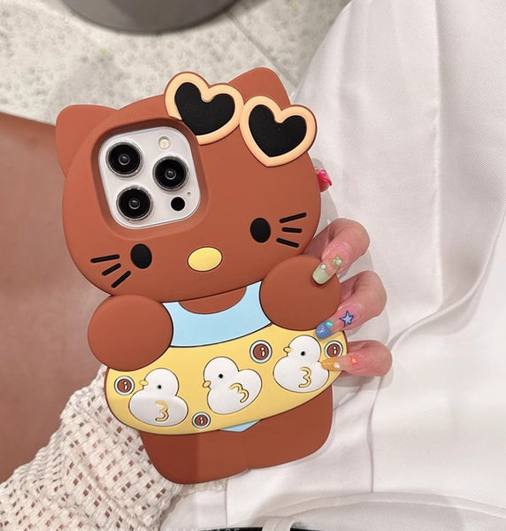 Cute Kitty Phone Case for iphone 11/11pro/11pro max/12/12pro/12pro max/12mini/13/13pro/13pro max/14/14pro/14plus/14pro max JK3637