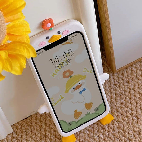 Lovely Duck Phone Case for iphone 11/11pro/11pro max/12/12pro/12pro max/12mini/13/13pro/13pro max/14/14pro/14plus/14pro max/15/15pro/15pro max JK3793