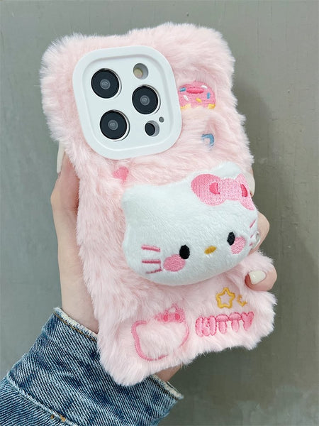 Soft Kitty Phone Case for iphone 11/11pro/11pro max/12/12pro/12pro max/12mini/13/13pro/13pro max/14/14pro/14plus/14pro max/15/15pro/15pro max JK3727