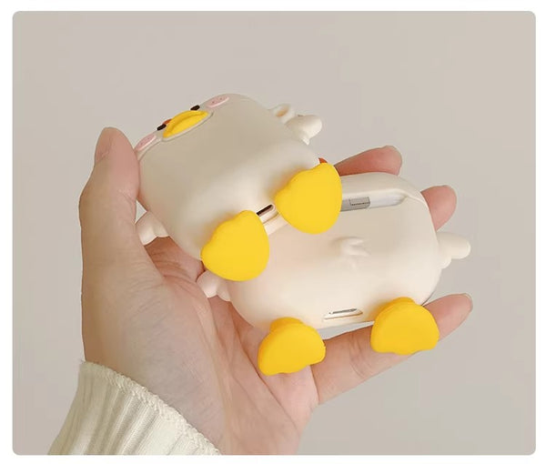 Cute Duck Airpods Protector Case JK3794