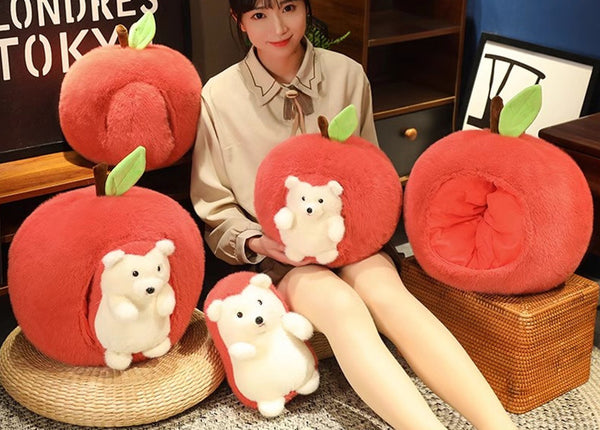 Cute Apple Plush Hold Pillow JK3812