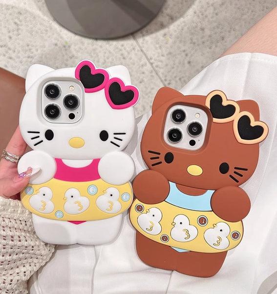 Cute Kitty Phone Case for iphone 11/11pro/11pro max/12/12pro/12pro max/12mini/13/13pro/13pro max/14/14pro/14plus/14pro max JK3637