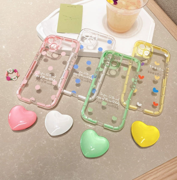 Cute Heart Phone Case for iphone XR/XS Max/11/11pro max/12/12pro/12pro max/13/13pro/13pro max JK3538