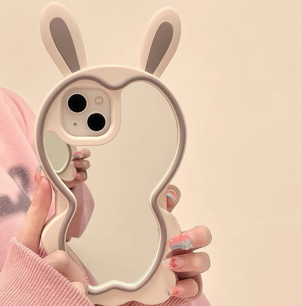 Lovely Bunny Ears Phone Case for iphone 11/11pro/11pro max/12/12pro/12pro max/12mini/13/13pro/13pro max/14/14pro/14plus/14pro max/15/15pro/15pro max JK3823