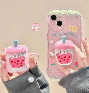 Kawaii Strawberry Phone Case for iphone 11/11pro/11pro max/12/12pro/12pro max/12mini/13/13pro/13pro max/14/14pro/14plus/14pro max JK3582