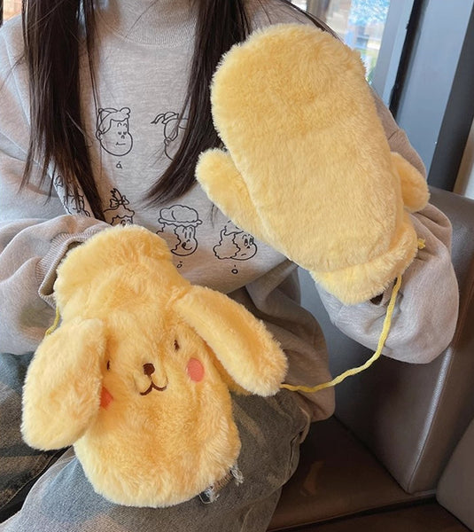 Cute Ears Gilrs Gloves JK3693