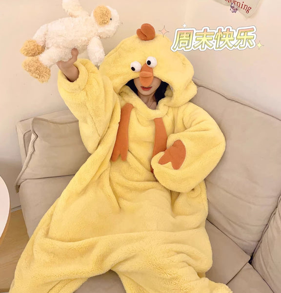 Funny Chick Winter Pajamas JK3707