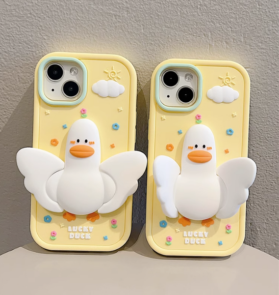 Lovely Duck Phone Case for iphone 11/11pro/11pro max/12/12pro/12pro max/12mini/13/13pro/13pro max/14/14pro/14plus/14pro max JK3631