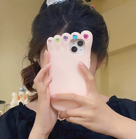 Cute Foot Phone Case for iphone 11/11pro/11pro max/12/12pro/12pro max/12mini/13/13pro/13pro max/14/14pro/14plus/14pro max JK3633