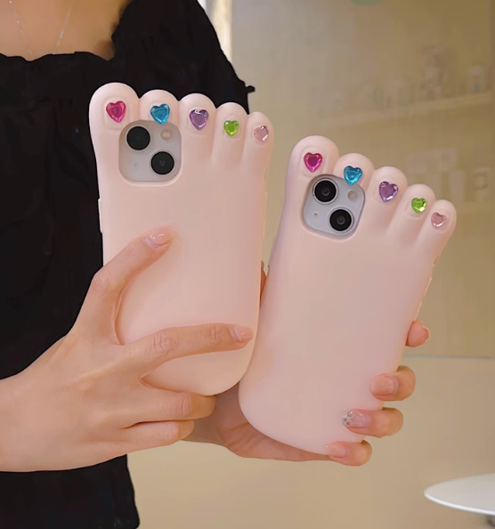 Cute Foot Phone Case for iphone 11/11pro/11pro max/12/12pro/12pro max/12mini/13/13pro/13pro max/14/14pro/14plus/14pro max JK3633