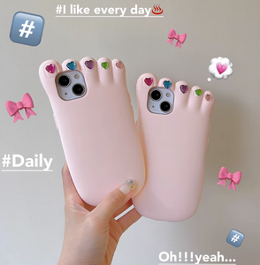 Cute Foot Phone Case for iphone 11/11pro/11pro max/12/12pro/12pro max/12mini/13/13pro/13pro max/14/14pro/14plus/14pro max JK3633