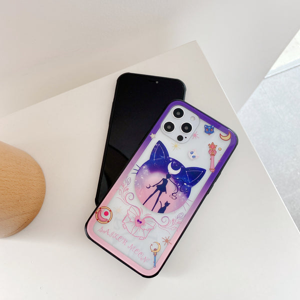 Kawaii Sailormoon Phone Case for iphone7/7plus/8/8P/X/XS/XR/XS Max/11/11 pro/11 pro max/12/12pro/12mini/12pro max JK2631