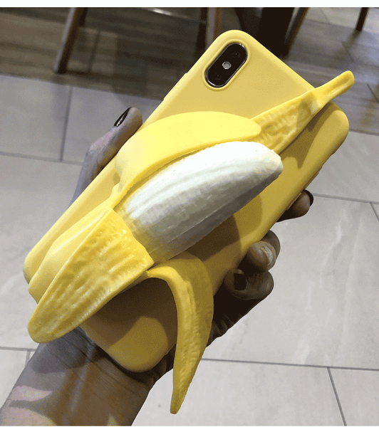 Soft Banana Phone Case for iphone 6/6s/6p/6splus/7/8/7p/8plus/X/XS/XR/XS Max/11/11 pro/11 pro max JK1871
