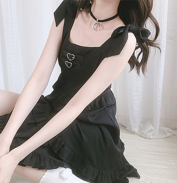 Fashion Black Girls Dress JK3098