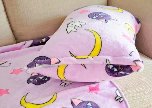 Cute Luna Blanket and Pillow Cover JK2495