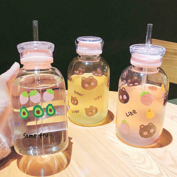 Bear and Fruits Water Bottle  JK2083