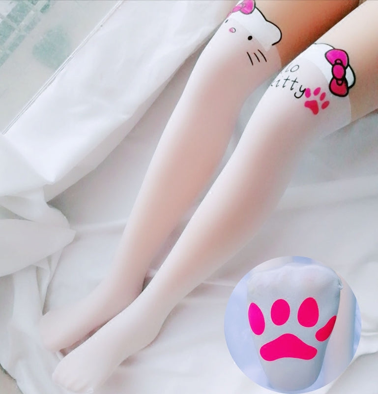 ねこ子 Amazon.com: Zando White Knee High Socks Cotton School