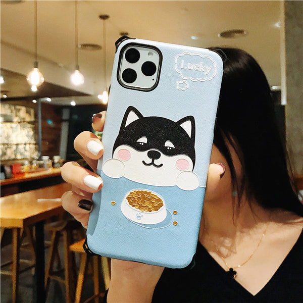 Lovely Dog Phone Case for iphone 6/6s/6plus/7/7plus/8/8P/X/XS/XR/XS Max/11/11 pro/11 pro max JK1906