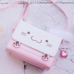 Pink Cat Shoulder Bag JK1276