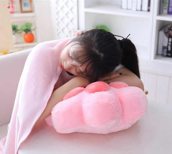 Lovely Cat Paws Pillow And  Blanket JK1609