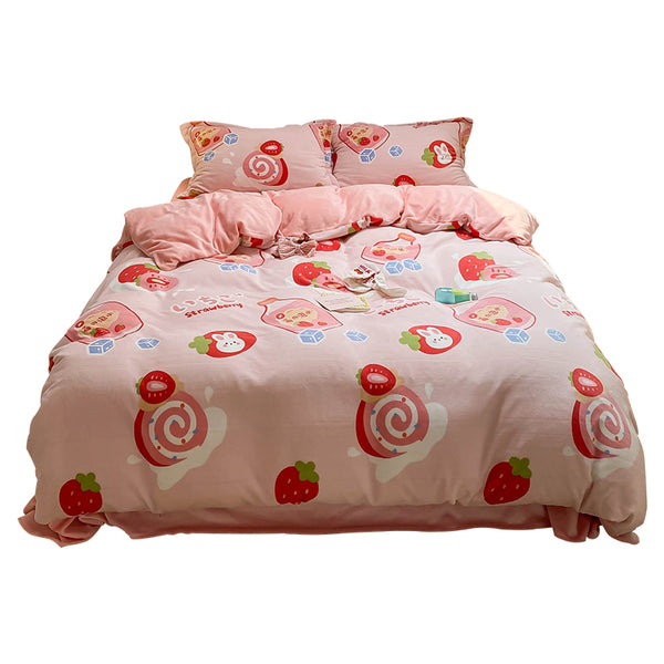 Strawberry Milk Bedding Set JK3153