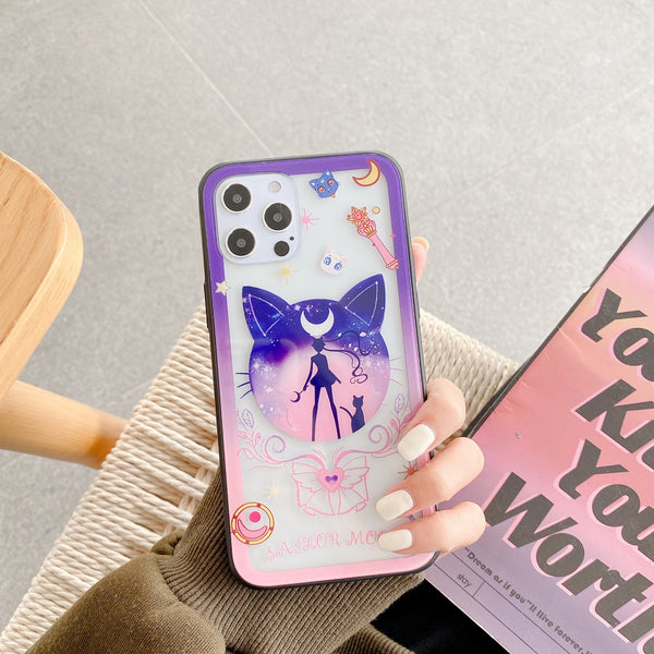 Kawaii Sailormoon Phone Case for iphone7/7plus/8/8P/X/XS/XR/XS Max/11/11 pro/11 pro max/12/12pro/12mini/12pro max JK2631