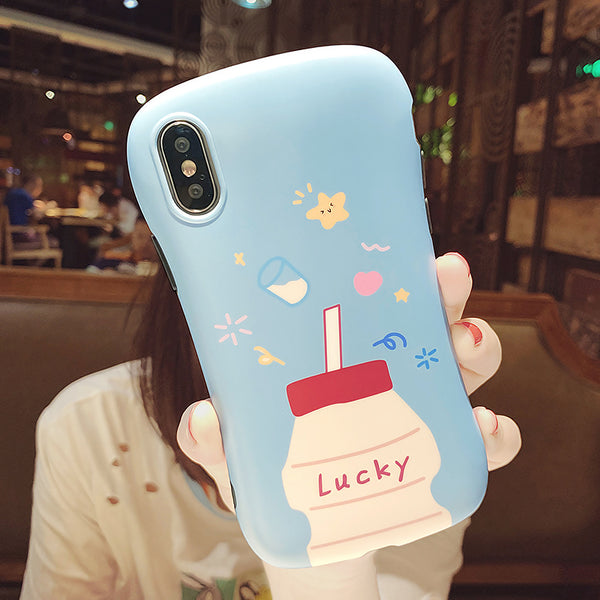 Sweet Lucky Milk Phone Case for iphone 6/6s/6plus/7/7plus/8/8P/X/XS/XR/XS Max JK1656