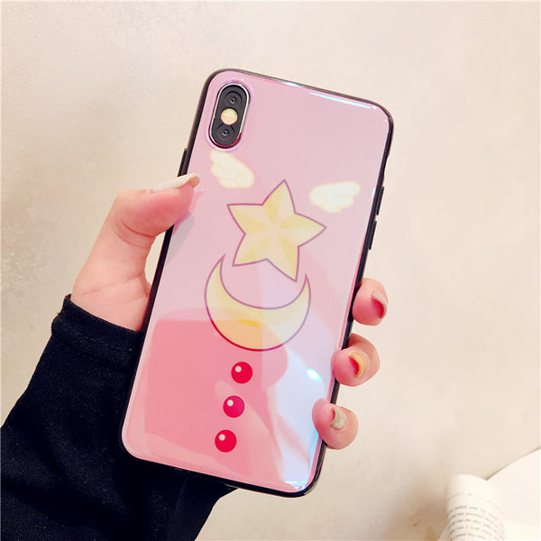 Sailormoon and Sakura Phone Case for iphone 6/6s/6plus/7/7plus/8/8P/X/XS/XR/XS Max JK1336
