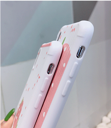 Fashion Strawberry Phone Case for iphone 6/6s/6plus/7/7plus/8/8P/X/XS/XR/XS Max JK1556