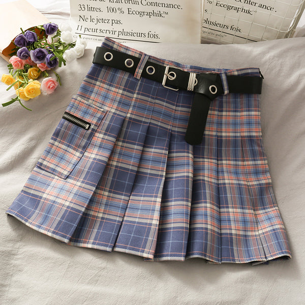Fashion Girl Plaid Skirt JK2754