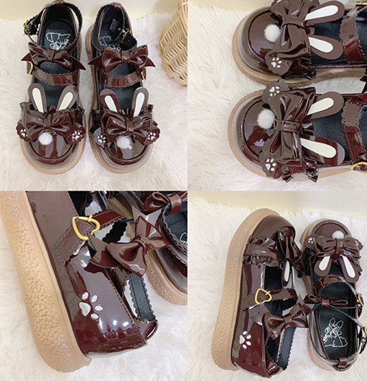 Fashion Lolita Rabbit Ears Shoes JK2737