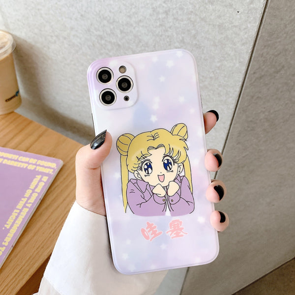Kawaii Sailormoon Phone Case for iphone 7/7plus/8/8P/X/XS/XR/XS Max/11/11 pro/11 pro max JK2447