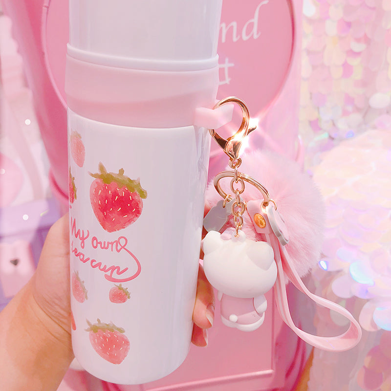 Oarencol Cute Anime Kawaii Women Eyes Pink Heart 20 oz Tumbler Stainless  Steel Vacuum Insulated with Straw Lid Water Bottle