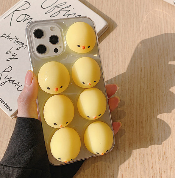 Lovely Chick Phone Case for iphone7/7plus/8/8P/X/XS/XR/XS Max/11/11 pro/11 pro max/12/12pro/12mini/12pro max JK2771