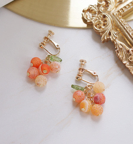 Sweet Orange Earrings/Clips JK2991